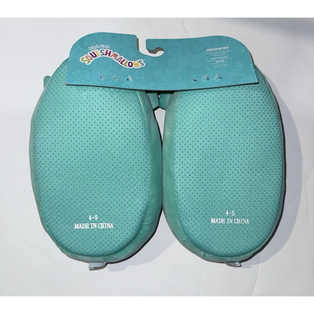 SQUISHMALLOW Kids Slippers Shoes Winston The Owl Plush Soft Wink Size 4/5 - Picture 2 of 2